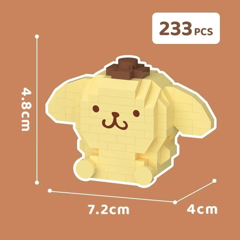 Sanrio Character Building Blocks Set – Hello Kitty, My Melody & More