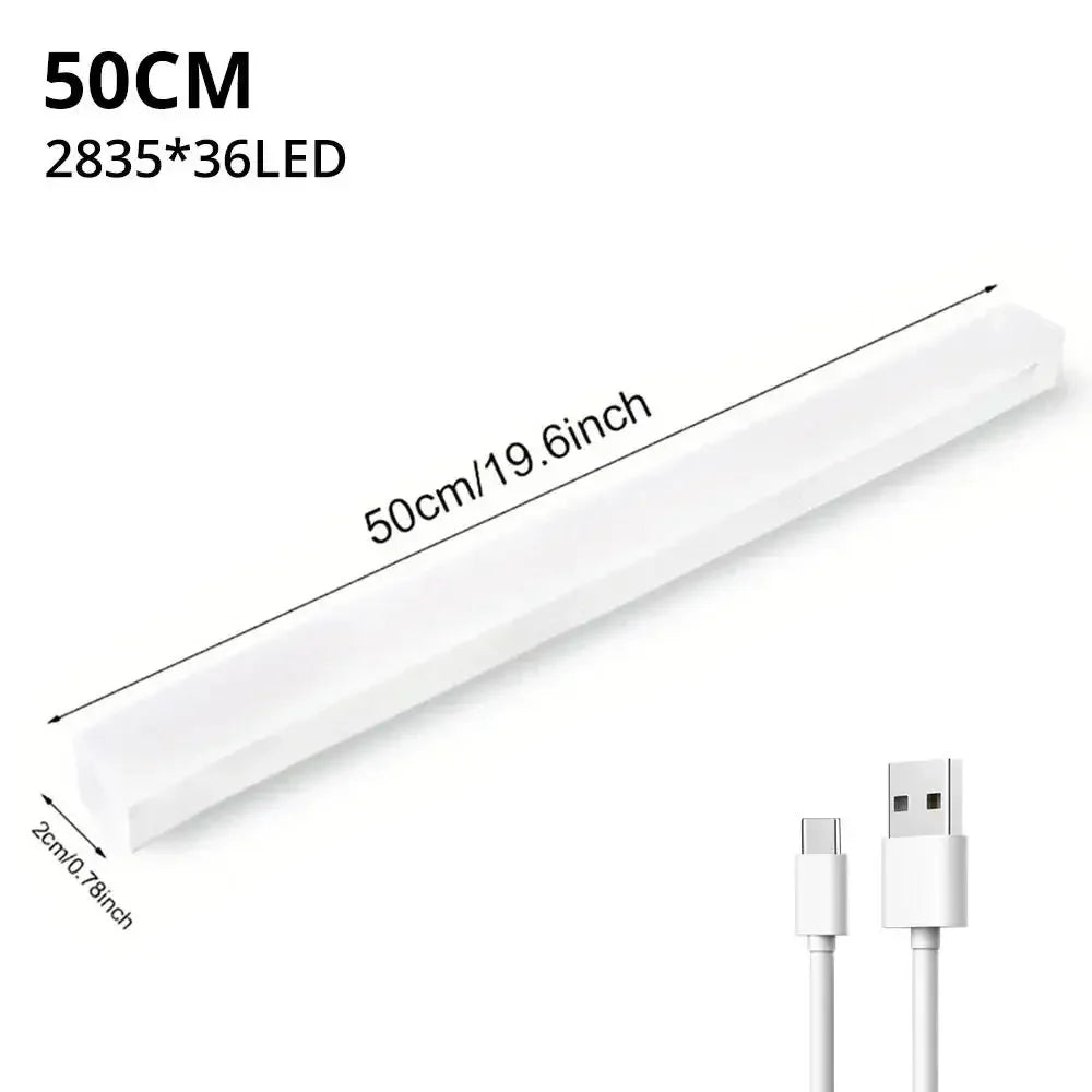 Wireless LED Motion Sensor Light – USB Rechargeable, Magnetic Strip Lamp
