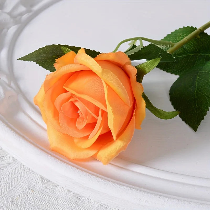 12pcs Realistic Artificial Rose Bouquet – Perfect for Weddings, Birthdays, and Special Occasions