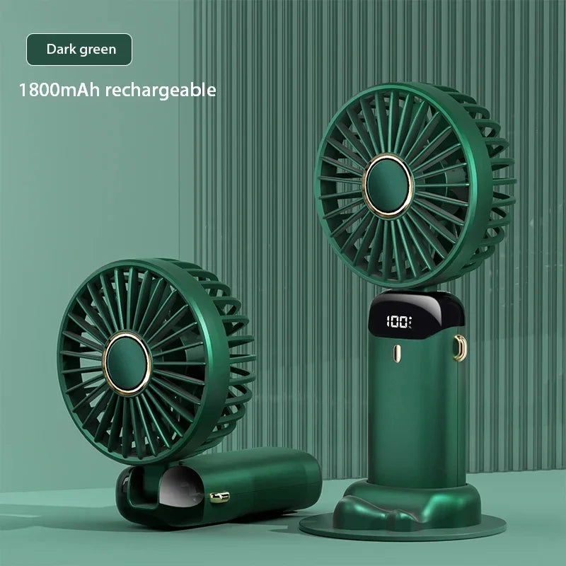 Handheld Mini Foldable & Portable Fan - USB Rechargeable Fan