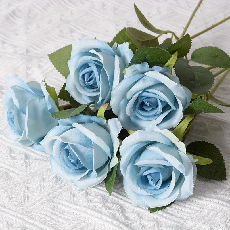 12pcs Realistic Artificial Rose Bouquet – Perfect for Weddings, Birthdays, and Special Occasions