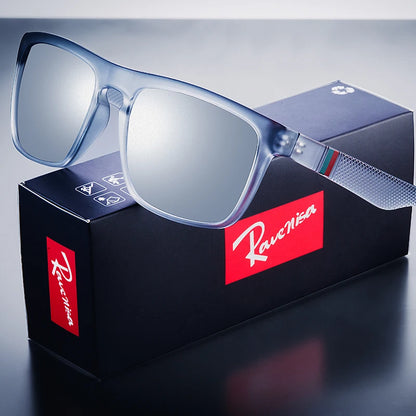 Retro Square Polarized Sunglasses – UV400 Protection for Men & Women