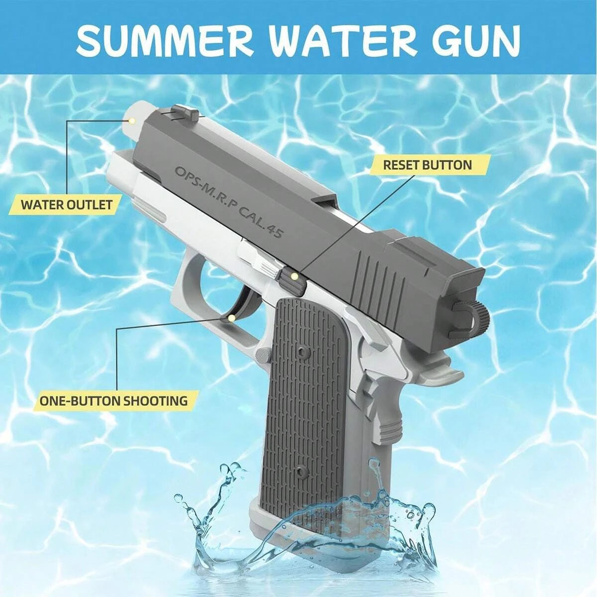 HydroBlast Water Gun – Summer Pool & Beach Toy for Outdoor Water Fights