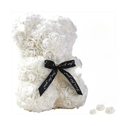 Eternal Rose Teddy Bear – Mother's Day, Birthday, Valentine's, and Anniversary Gift