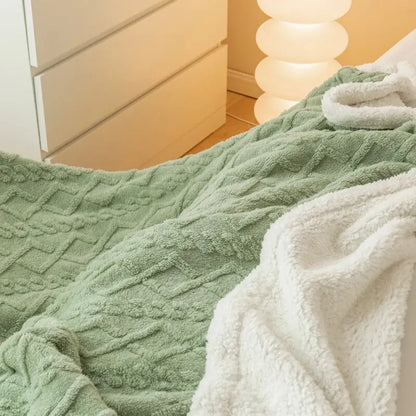 Premium Lamb Wool-Style Blanket – Thick & Durable