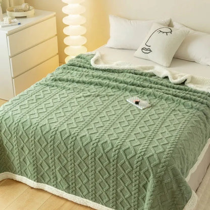 Premium Lamb Wool-Style Blanket – Thick & Durable