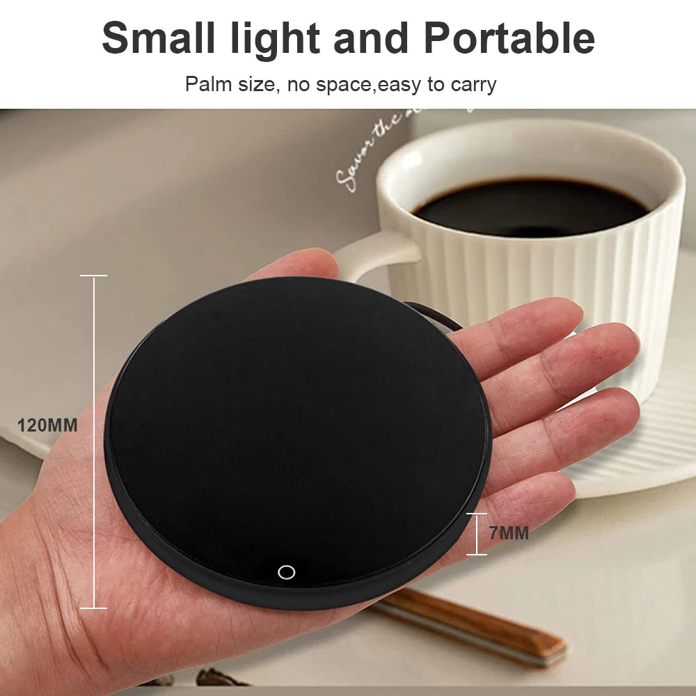 Smart USB Mug Warmer – Sleek Thermostatic Desk Coaster