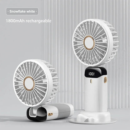 Handheld Mini Foldable & Portable Fan - USB Rechargeable Fan