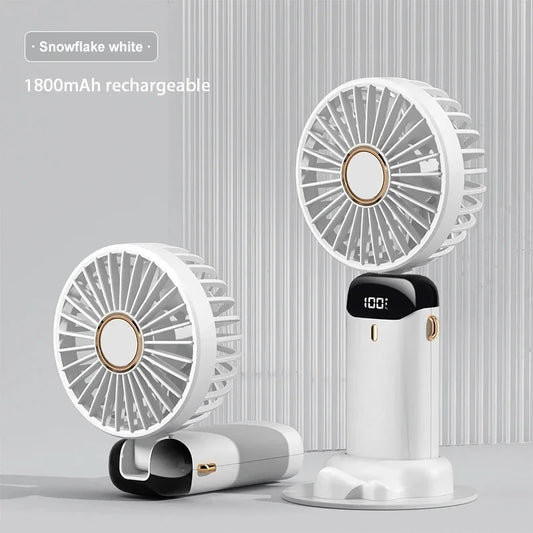 Handheld Mini Foldable & Portable Fan - USB Rechargeable Fan