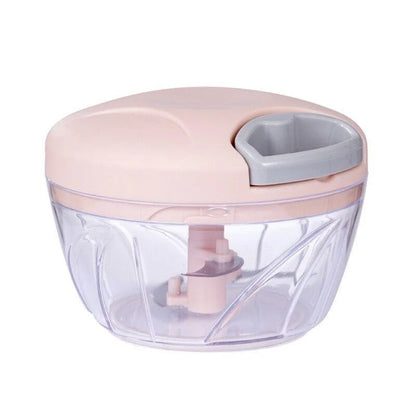 500/900ML Manual Meat Mincer & Garlic Chopper – Vegetable, Onion, Multiuse Press Crusher