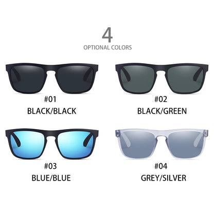 Retro Square Polarized Sunglasses – UV400 Protection for Men & Women