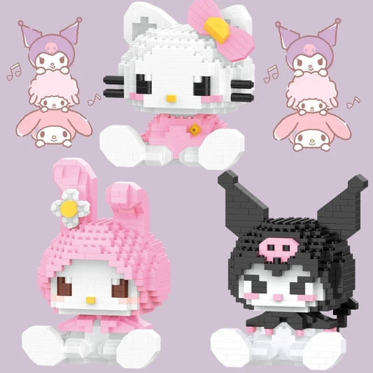 Sanrio Character Building Blocks Set – Hello Kitty, My Melody & More