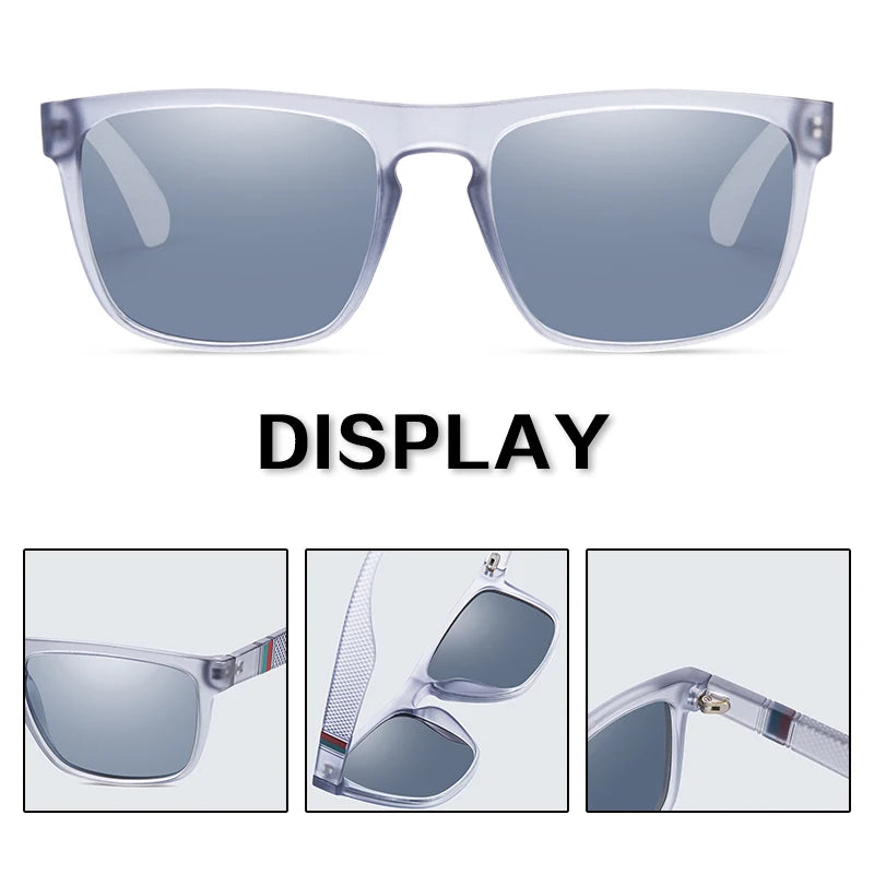 Retro Square Polarized Sunglasses – UV400 Protection for Men & Women