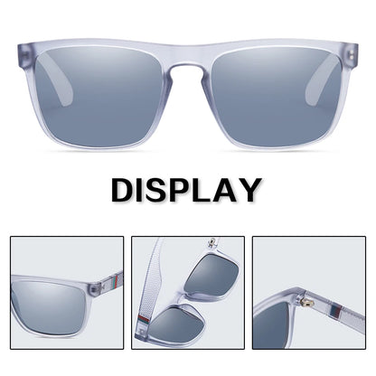 Retro Square Polarized Sunglasses – UV400 Protection for Men & Women