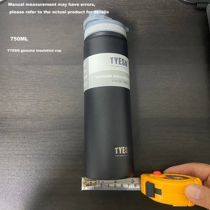 Tyeso 750ML Stainless Steel Insulated Bottle – Thermos Travel Mug