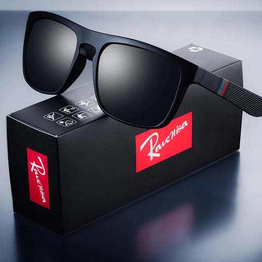 Retro Square Polarized Sunglasses – UV400 Protection for Men & Women