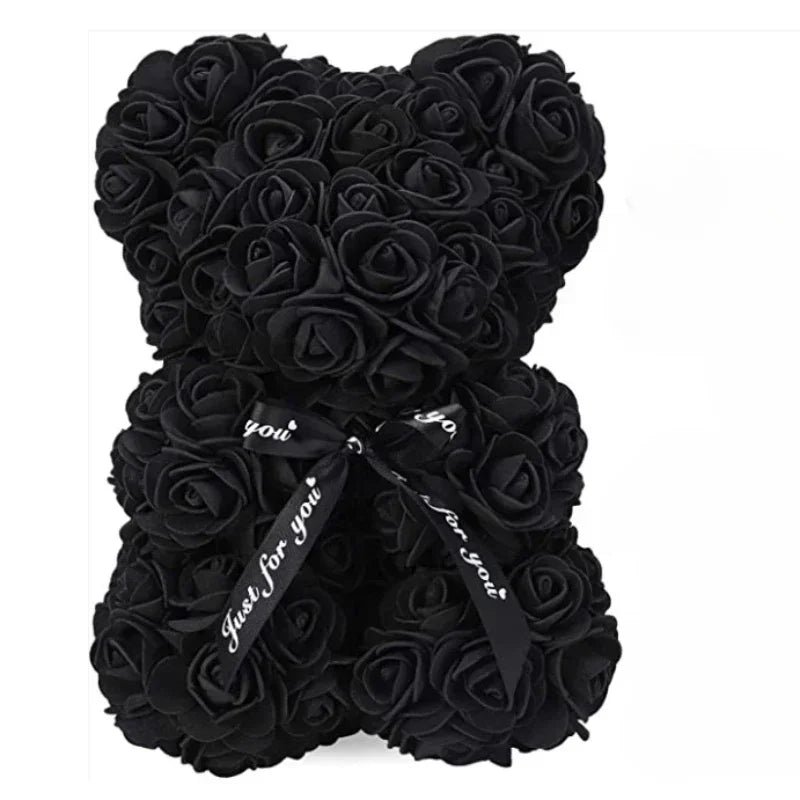 Eternal Rose Teddy Bear – Mother's Day, Birthday, Valentine's, and Anniversary Gift