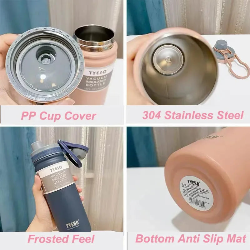 Tyeso 750ML Stainless Steel Insulated Bottle – Thermos Travel Mug