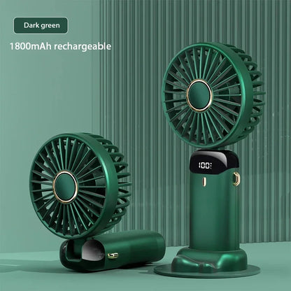 Handheld Mini Foldable & Portable Fan - USB Rechargeable Fan