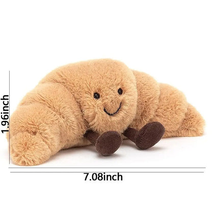 Cute Croissant Plush – Soft Stuffed Toy Gift