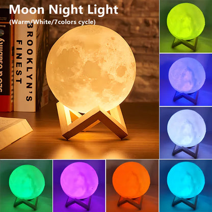 LED Moon and Stars Night Light – Ideal for Bedroom Décor & Gifts