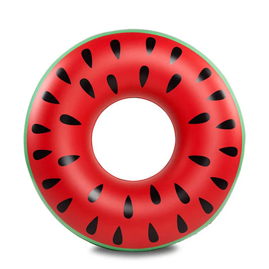 Inflatable Watermelon Ring Float - Lightweight Beach & Pool Fun