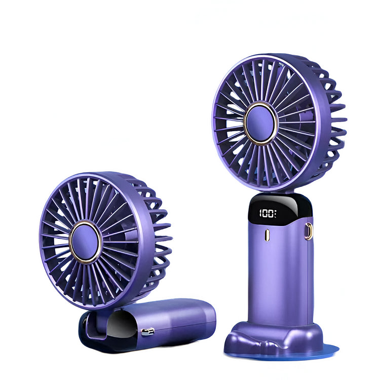 Handheld Mini Foldable & Portable Fan - USB Rechargeable Fan