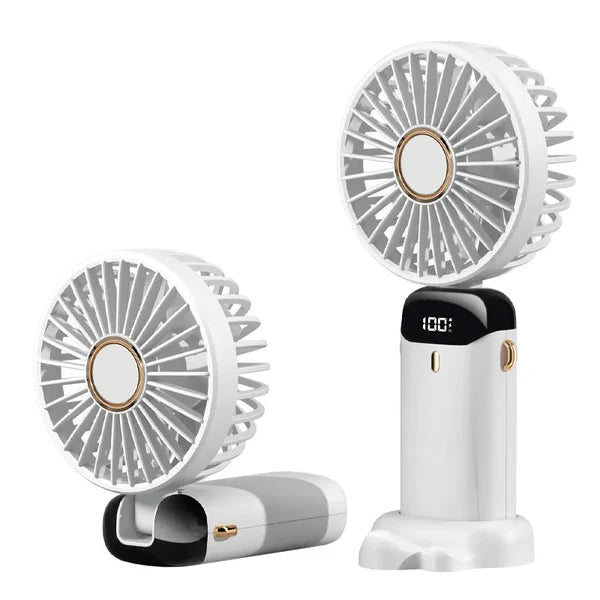 Handheld Mini Foldable & Portable Fan - USB Rechargeable Fan